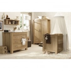 Bordeaux 3 Piece Room Set + FREE Coolflow Pocket Spring Mattress- Oak