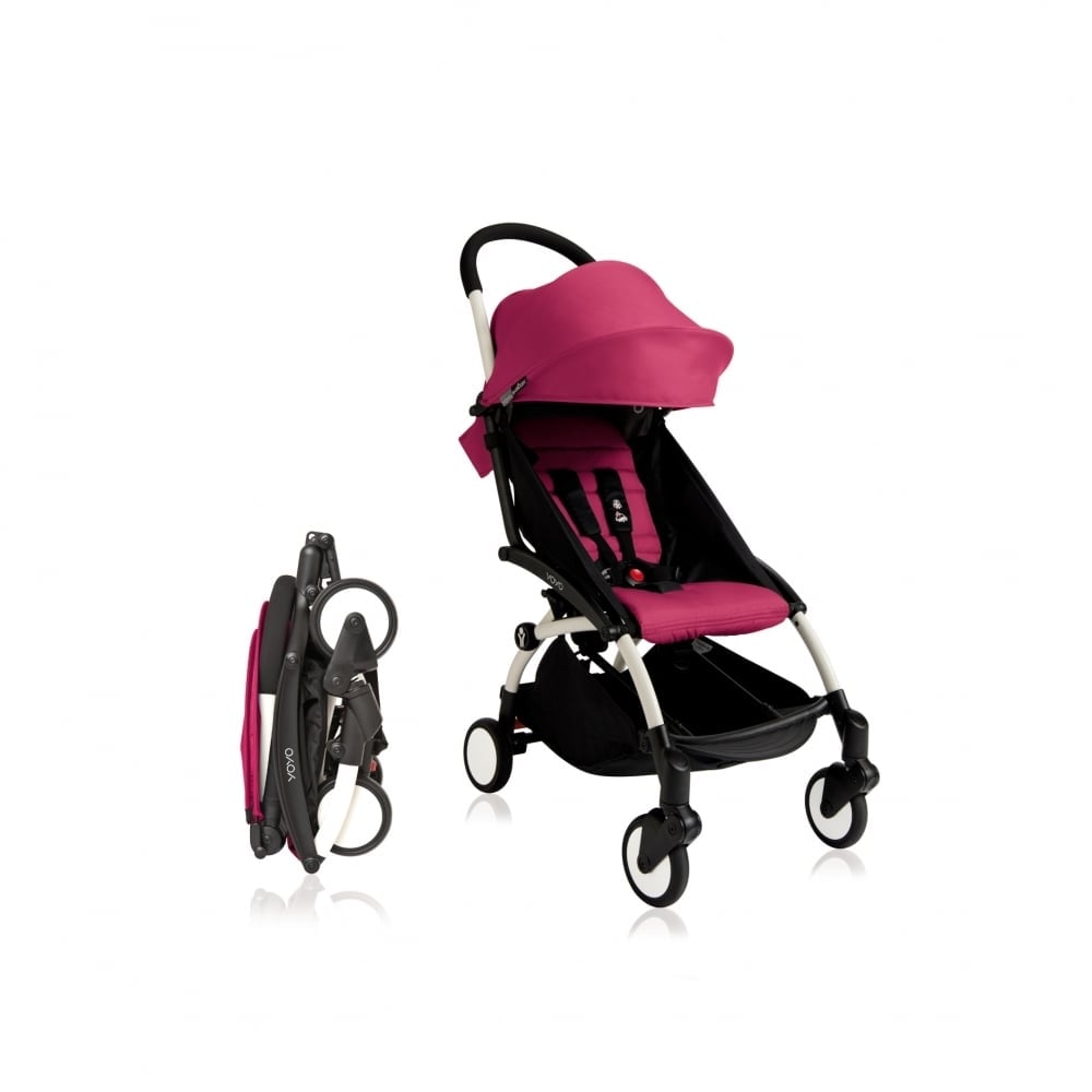 BABYZEN BABYZEN YOYO+ 0+ Newborn Package - White Chassis - Pink