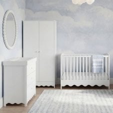 Dancer 3 Piece Room Set + Free Airflow Fibre Deluxe Mattress - White 