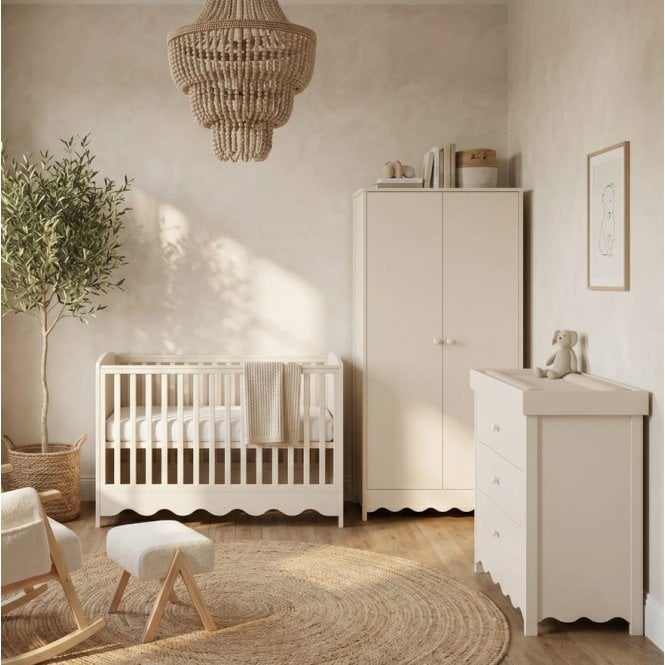 Bebe & Beyond Dancer 3 Piece Roomset + Free Airflow Fibre Deluxe Mattress - Cashmere 