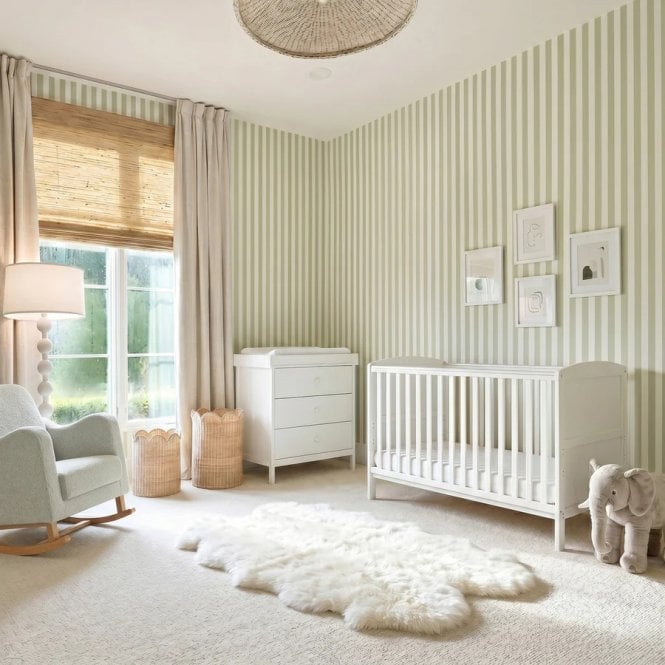 Bebe & Beyond Dreamer 2 Piece Room Set + Free Airflow Fibre Deluxe Mattress - White