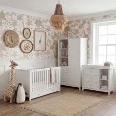 Wanderer 3 Piece Room Set + Free Airflow Fibre Deluxe Mattress - White 