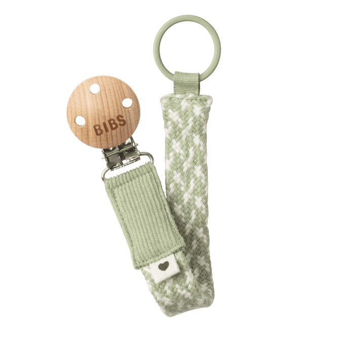 BIBS Pacifier Clip Braided 