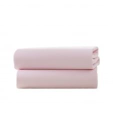 2 Fitted Cotton Interlock Cot Bed Sheets