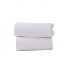 2 Fitted Cotton Interlock Moses Basket Sheets