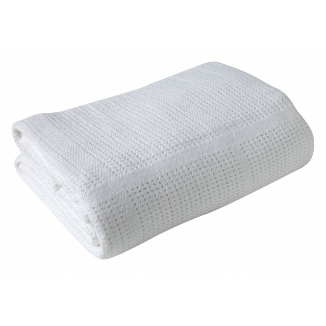 Clair-De-Lune Extra Soft Cellular Pram/Crib Cotton Blanket