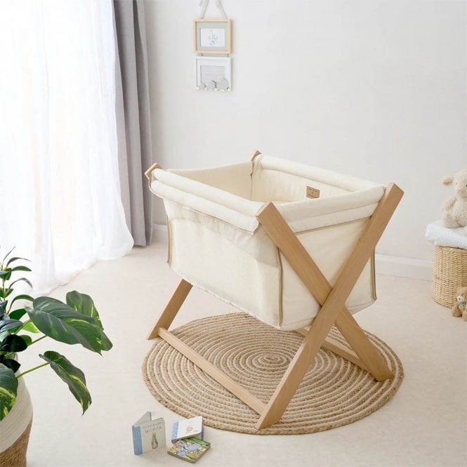 Clair-De-Lune Organic Folding Crib