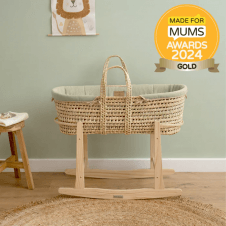 Organic Palm Moses Basket + Rocking Stand 