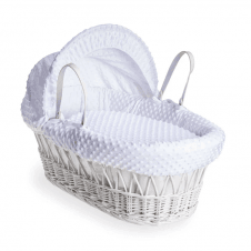 Wicker White Moses Basket 