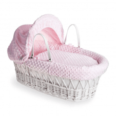 Wicker White Moses Basket 