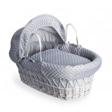 Wicker White Moses Basket 