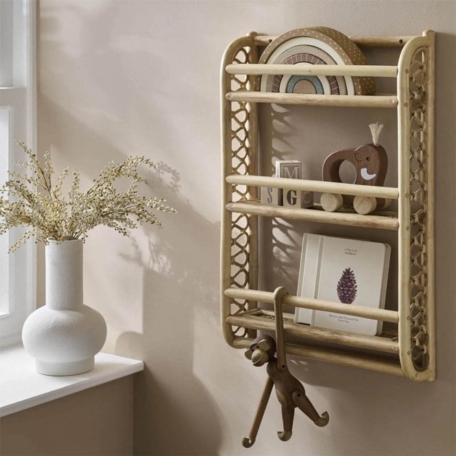 CuddleCo Aria Bookshelf - Rattan 