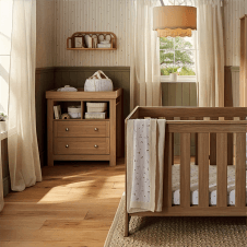 Burford 2 Piece Nursery Furniture Set + Free Airflow Fibre Deluxe Mattress