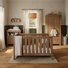 Burford 3 Piece Nursery Furniture Set + Free Airflow Fibre Deluxe Mattress