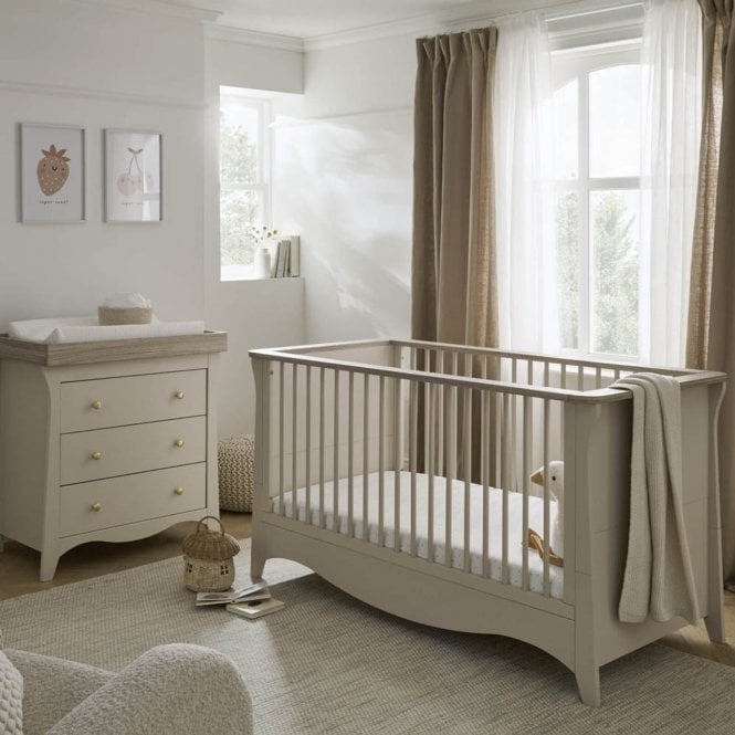 CuddleCo Clara 2 Piece Room Set + Free Airflow Fibre Deluxe Mattress