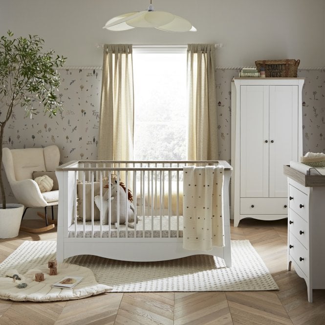 CuddleCo Clara 3 Piece Room Set + Free Airflow Fibre Deluxe Mattress 
