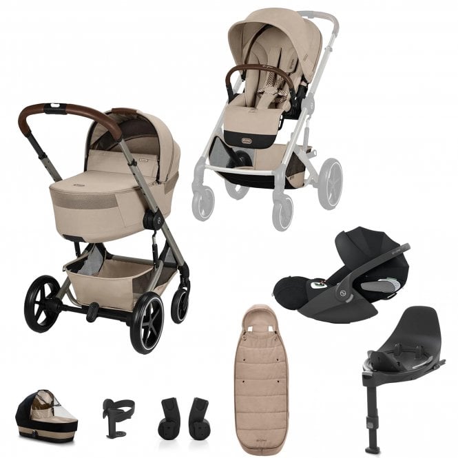 Cybex Balios S Lux Folding Carrycot + Cloud T Bundle 