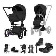 E-Priam Style Complete Cloud T Bundle - Matt Black Frame 