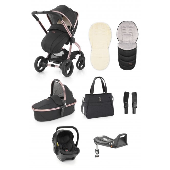 Egg® Egg® Luxury Bundle Package - Diamond Black - Prams & Pushchairs ...