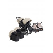 Orange 4 Complete Twin Travel System