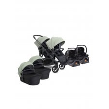 Orange 4 Complete Twin Travel System