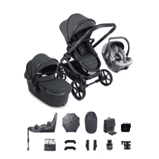Peach 8 360 Car Seat Pushchair Bundle 