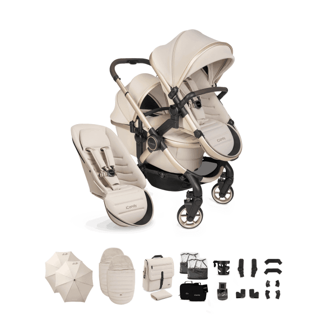 iCandy Peach 8 Double Pushchair Bundle