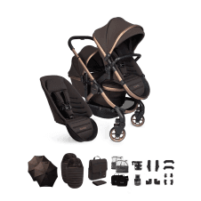 Peach 8 Double Pushchair Bundle