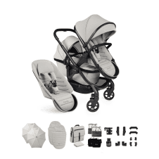 Peach 8 Double Pushchair Bundle