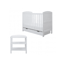 Coleby Mini 2 Piece Furniture Set & Fibre Mattress - White