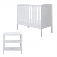 Coleby Space Saver 2 Piece Furniture Set & Fibre Mattress - White