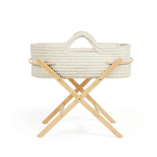 Nova Moses Basket + Pine Stand 