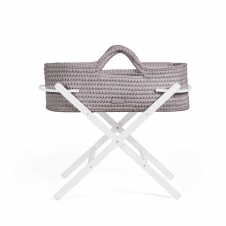 Nova Moses Basket + White Stand