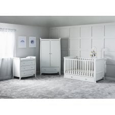 Snowdon Classic 3pc Room Set + Premium Pocket Sprung Mattress - White