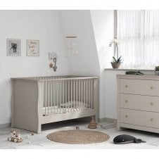 Celeste 2 Piece Room Set + Free Airflow Fibre Deluxe Mattress - Cashmere/Grey Ash 