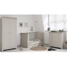Celeste Room Set + Free Airflow Fibre Deluxe Mattress - Cashmere/Grey Ash 