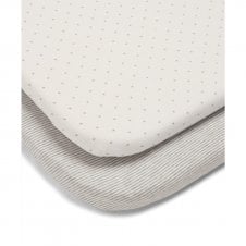 2 Lua Crib Fitted Sheets - Stars/Stripes