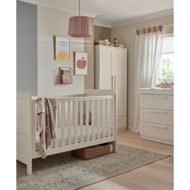 Mamas & Papas Atlas Range + Free Airflow Fibre Deluxe Mattress - Stone 