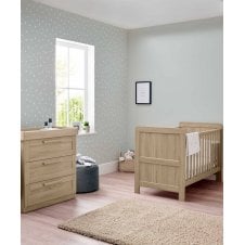 Atlas Set + Free Airflow Fibre Deluxe Mattress - Light Oak 