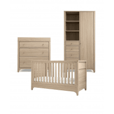 Barton Range + Free Airflow Fibre Deluxe Mattress - Natural Oak