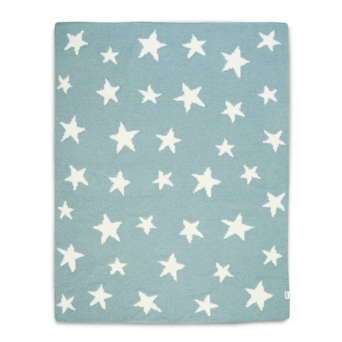 Mamas & Papas Chenille Blanket - Blue Star