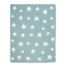Chenille Blanket - Blue Star