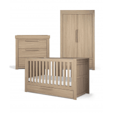 Franklin Range + Free Airflow Fibre Deluxe Mattress - Natural Oak 
