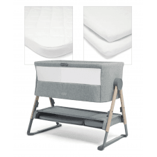 Lua Bedside Crib Bundle White