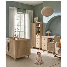 Oska Narrow Range + Free Airflow Fibre Deluxe Mattress - Oak