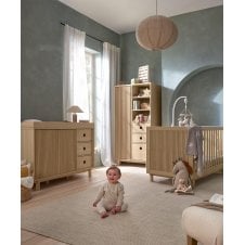 Oska Wide Range + Free Airflow Fibre Deluxe Mattress - Oak 