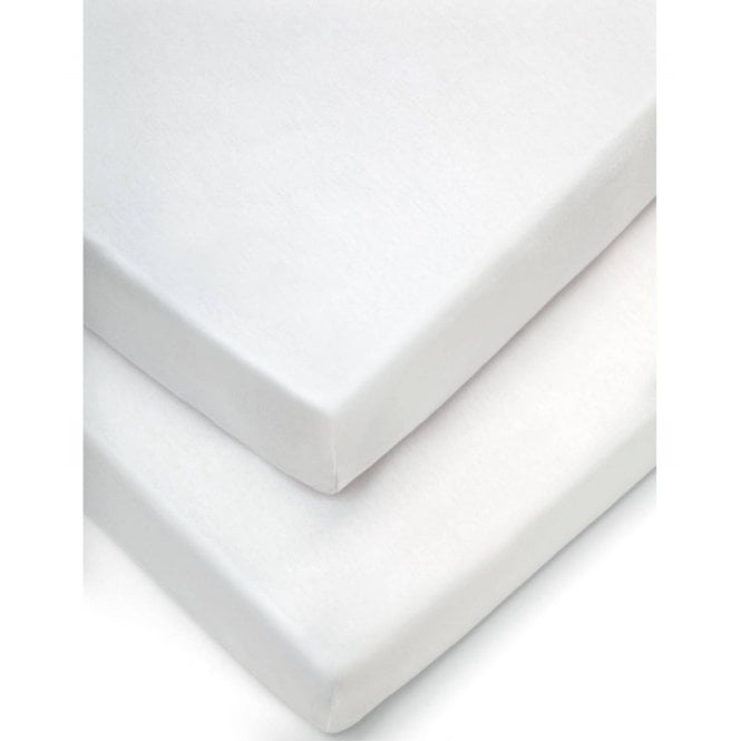 Mamas & Papas Travel Fitted Sheets (95x65cm) - White