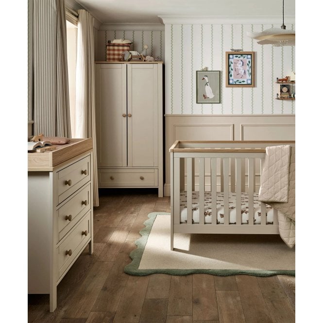 Mamas & Papas Wedmore Range + Free Airflow Fibre Deluxe Mattress - Cashmere