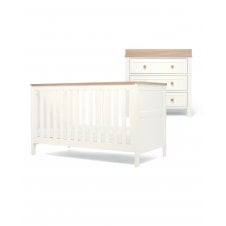 Wedmore Set + Free Airflow Fibre Deluxe Mattress - White/Natural