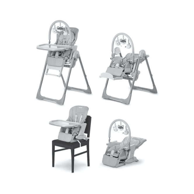 MiniUno Yumo MultiPlus 4in1 Highchair - Whisper Grey 